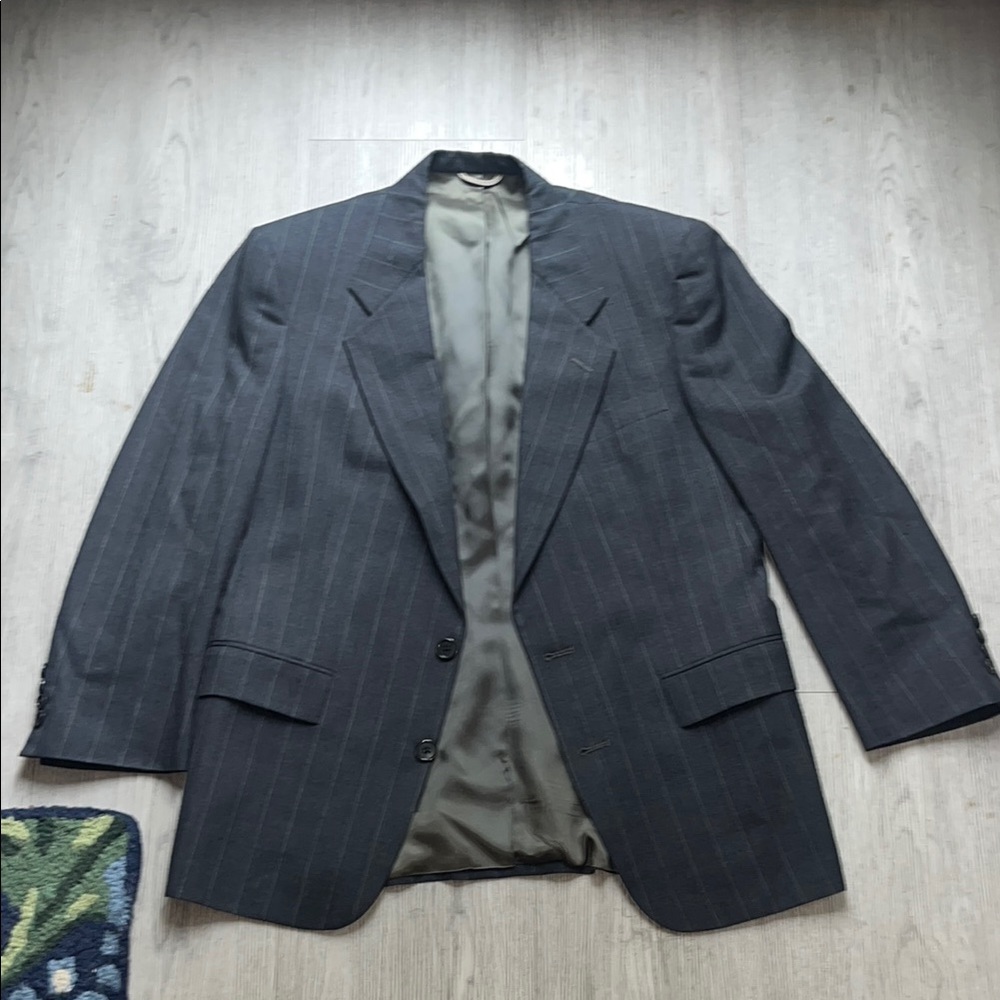 Dior Classic Gray Pinstripe Men's Blazer